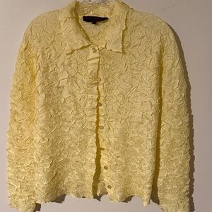 Pleats Collection Crinkle Button-Up Shirt